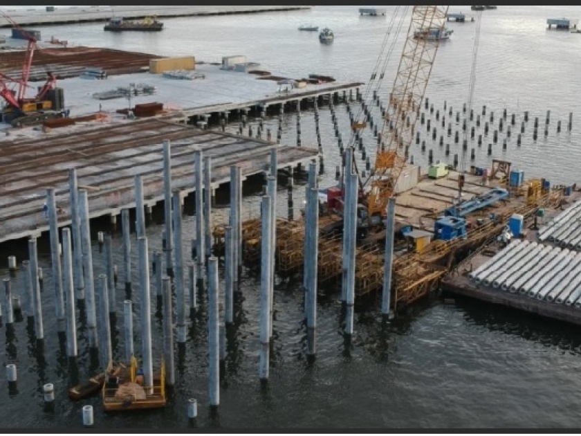 General View of Job Site – Barge (Worksite: TCP)
